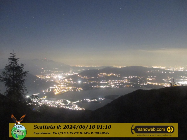 immagine della webcam nei dintorni di Monte Cornizzolo: webcam Civate