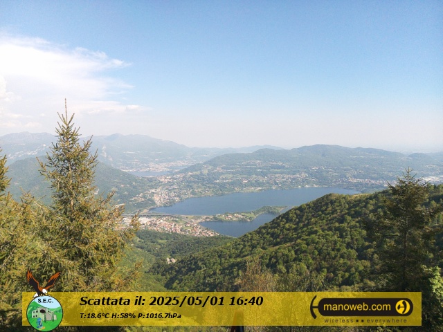 immagine della webcam nei dintorni di Monte Cornizzolo: webcam Civate