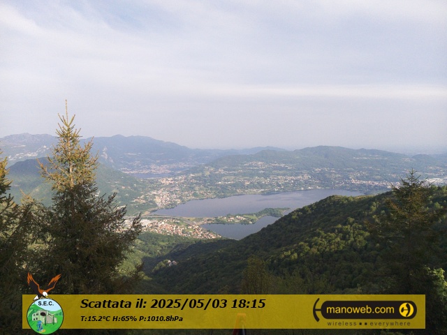 immagine della webcam nei dintorni di Cesana Brianza: webcam Civate