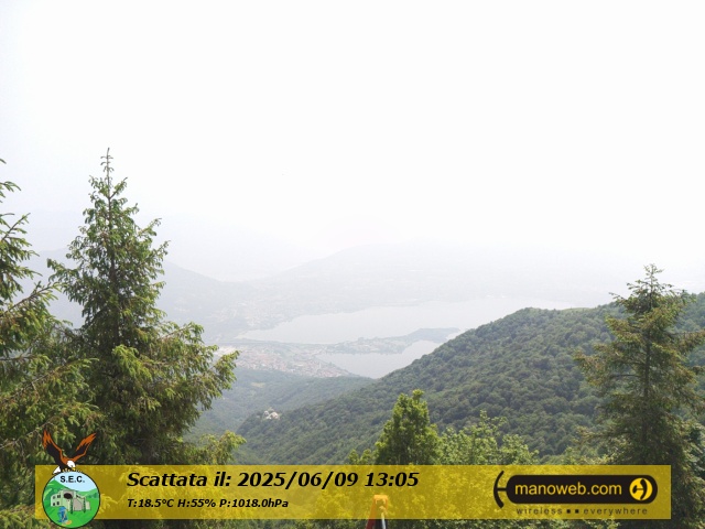 immagine della webcam nei dintorni di Monte Cornizzolo: webcam Civate