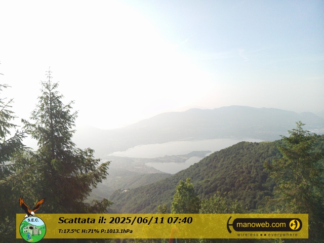 immagine della webcam nei dintorni di Monte Cornizzolo: webcam Civate