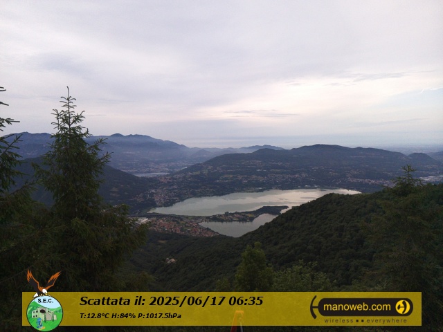 immagine della webcam nei dintorni di Monte Cornizzolo: webcam Civate