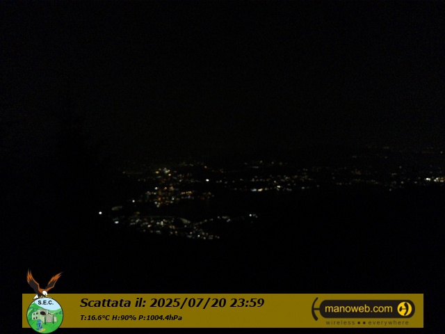 immagine della webcam nei dintorni di Cesana Brianza: webcam Civate