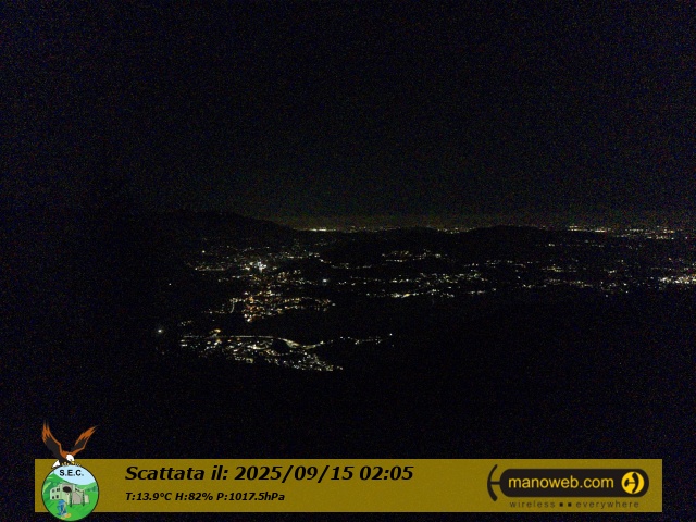 immagine della webcam nei dintorni di Sormano: webcam Civate