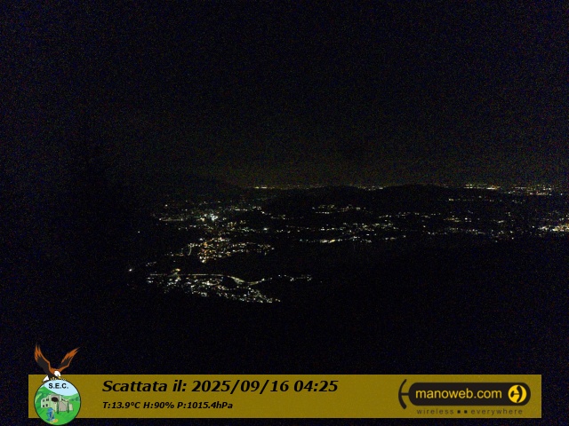 immagine della webcam nei dintorni di Monte Cornizzolo: webcam Civate